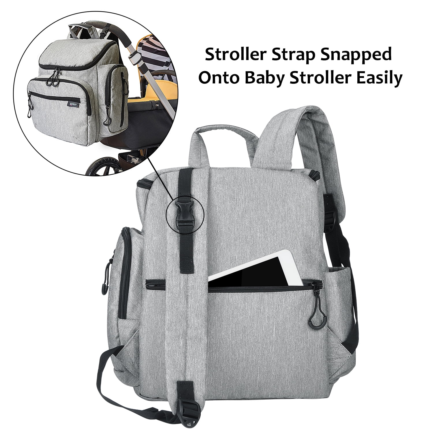 Multifunctional Baby Diaper Bag Backpack Mommy Bag Mummy Changing Bag Waterproof (US SHIP)