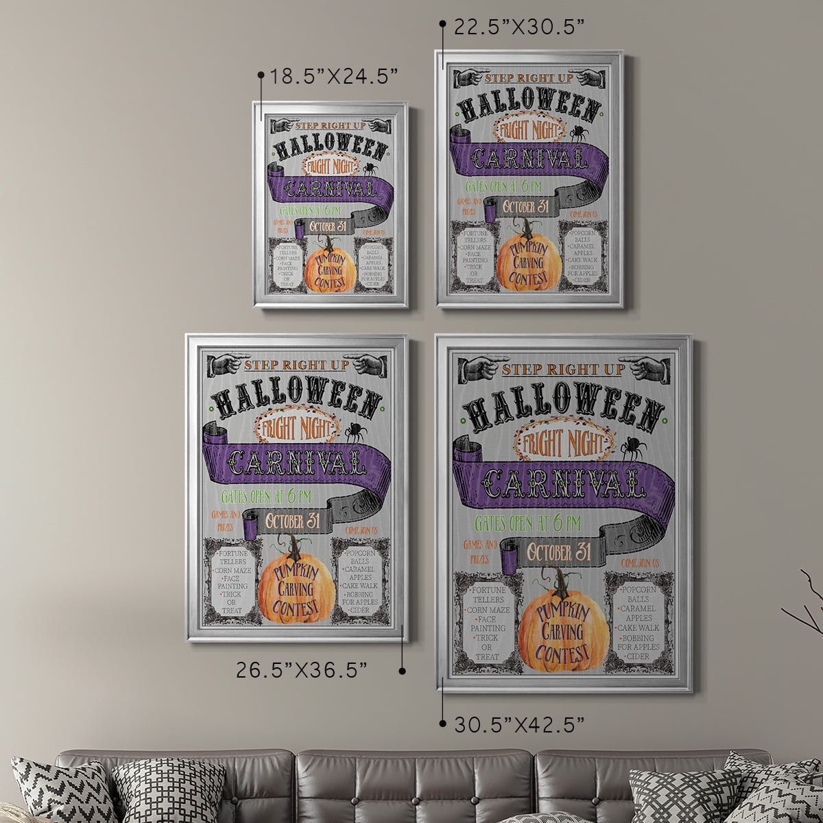 Carnival Sign Premium Classic Framed Print - Ready to Hang