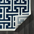 thumbnail image 3 of Abani Arto Collection Area Rug Mid Century Modern Bedroom Living Room Decor Floor Rug 5 x 8 Blue Cream, 3 of 8