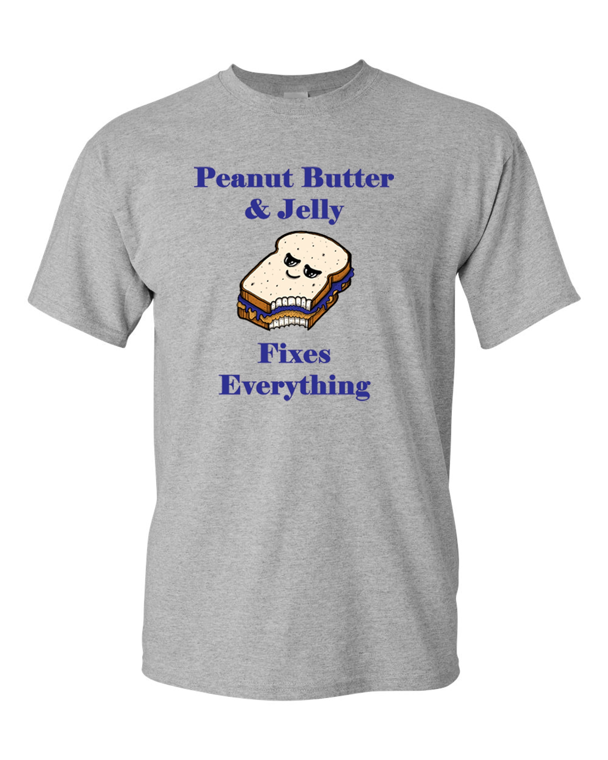Augusta Sportswear Peanut Butter And Jelly Fixes Everything Adult Dt T Shirts Tee Walmart Com Walmart Com - peanut butter hair roblox