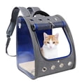 thumbnail image 2 of Pet Carrier Breathable Foldable Portable Visible Pet Backpack Cat Carrier Bag, 2 of 4