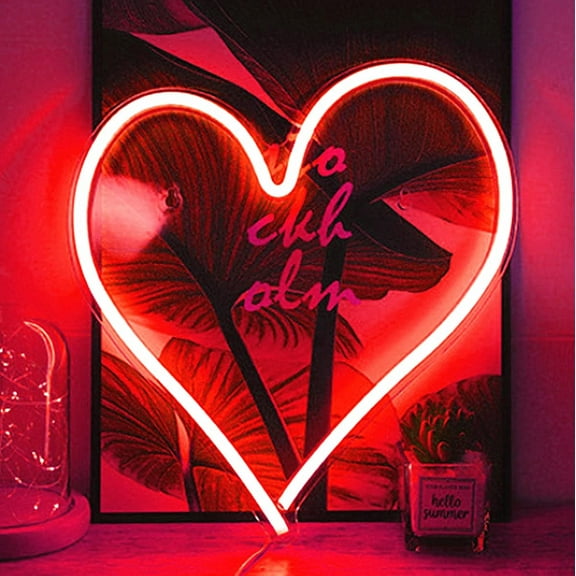 LINLIN Neon Night Light, LED Neon Signs Night Light Alien Neon Lights USB Decorative Neon Lights for Wall, Bedroom, Home, Party, and Holiday Decor