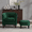 Green, variant on Accent Barrel Chair with Ottoman, Modern Club Chair Comfy Reading Armchair with Footrest for Living Room, Yellow