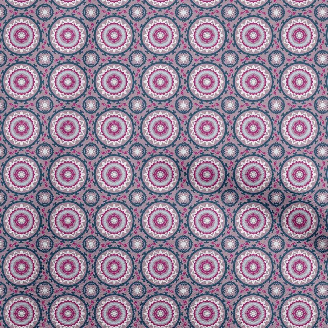 oneOone Polyester Spandex Wine Fabric Asian Suzani Sewing Craft Projects Fabric Prints By Yard 56 Inch Wide