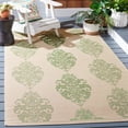 thumbnail image 2 of Safavieh Courtyard Jenny Medallion Indoor/Outdoor Area Rug, Natural/Olive, 5'3" x 7'7", 2 of 10