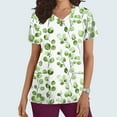 thumbnail image 2 of Sexlip Womens Swimsuit Set Ditsy Floral Print Cover Up Design V Neck Short Sleeve Casual Silhouette Soft Fabric for Summer Water Activities Green XL, 2 of 5