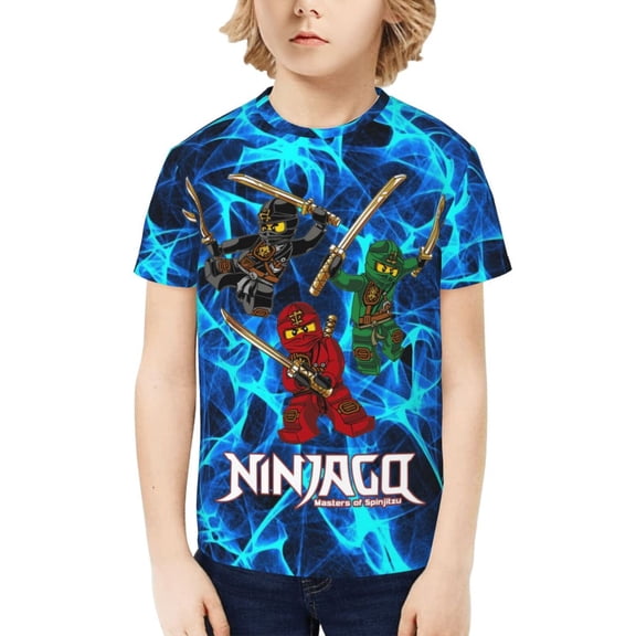 Ninjago Kids T-Shirt 3d Printed Graphic T-Shirts Boys And Girls Short Sleeve Shirts For Youth Kids X-Small