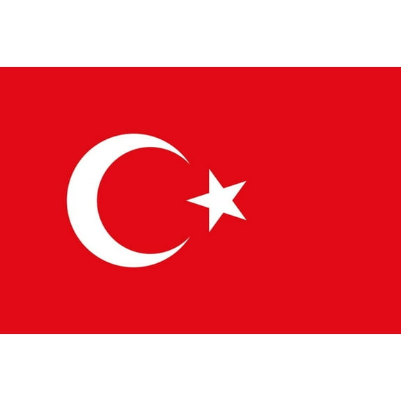 Turkey Flag Decal Sticker - 6 inches wide