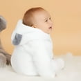 thumbnail image 3 of Baby Boy / Girl 3D Bear Design Winter Hooded Jumpsuit, 3 of 7