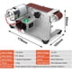 thumbnail image 2 of Multifunctional grinding machine, mini electric belt sander, DIY polishing grinder, edge sharpener, low noise (Style 1) 0 Style 1, 2 of 5