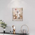 thumbnail image 3 of Deer Decor wall art Fox canvas Pictures Cardinal Wall Decor Christmas Gifts Canvas Prints Painting Framed Artwork for Kid‘s room living room Bedroom 12"x16", 3 of 6