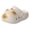 White, variant on Cat Paw Slippers, 3D Ears & Tail, Thick EVA Cloud Cushion Sole, Breathable Closed-Toe Clogs with Arch Support, Adjustable Strap 2-in-1 Sandals for Indoor & Outdoor