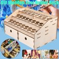 thumbnail image 1 of DIY Wooden Tools Holder Rack Pigment Paint Bottle Organizer Storage Stand Model 14.18x9.45x7.29", 1 of 1