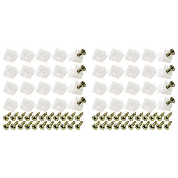 50 Pcs Drawer Supports, with Screws for Furniture
