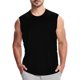 thumbnail image 1 of Camiseta sin mangas de algodón para hombre, chaleco de baloncesto sin mangas, corte ajustado, liso/estampado, M-XXXXL, 1 of 7