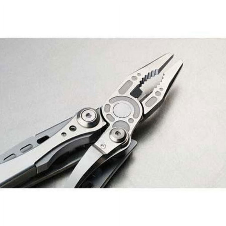 LEATHERMAN - Skeletool Lightweight Multitool with Combo Knife and Bottle  Opener, Limited Edition Black/Silver 