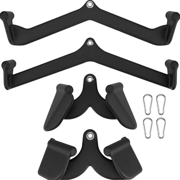 Set de Mangos para Entrenamiento de Espalda, Accesorios para Máquina de Cable, Mangos de Tracción para Dominadas Altas y Remo, Ideal para Gimnasio y Hogar