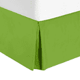 thumbnail image 2 of Nestl Easy Fit 14” inch Tailored Drop Pleated Microfiber Bed Skirt Dust Ruffle, Queen, Garden Green, 2 of 4