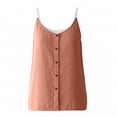 thumbnail image 5 of Aezemi Women Cotton Linen Camisole, Lightweight Button Loose Fit Spaghetti Strap Tank Tops, Vintage Vacation Boho Beach Summer Outfits, M-3XL, 5 of 6