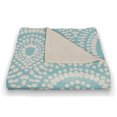 thumbnail image 3 of Creative Products Blue Medallion Pattern 30 x 40 Coral Fleece Blanket, 3 of 3