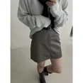 thumbnail image 2 of MMC High-End Feeling Slimming Bodycon Mini Dress Grey A- Line Skirt For Women New Arrival Autumn Style Korean Style, 2 of 5