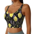 thumbnail image 2 of Fuzoiu Lavender Flowers Print Women's Sports Vest,U-Back Sports Tank,Gym Vests,Athletic Sleeveless Shirts,Exercise Undershirts,Yoga, Gym, and Dance Wear-X-Large, 2 of 8