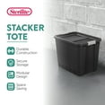 thumbnail image 3 of Sterilite 27 Gal Rugged Industrial Stackable Storage Tote with Lid, 16 Pack, 3 of 11