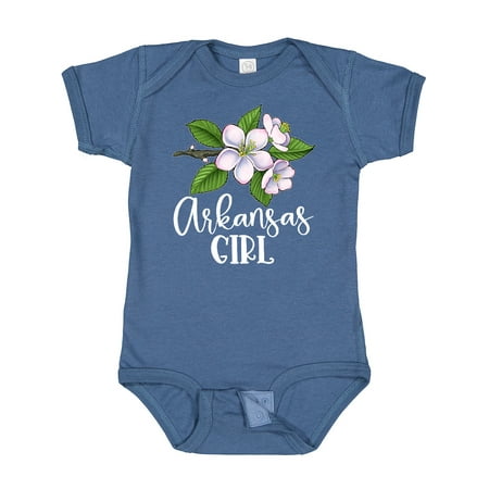 

Inktastic Arkansas Girl Apple Blossoms Gift Baby Girl Bodysuit