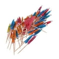 thumbnail image 3 of 6x50x Colorido Tropical Sombrilla Snack Cóctel Fiesta Bebida Comida Selecciones 6 piezas, 3 of 8