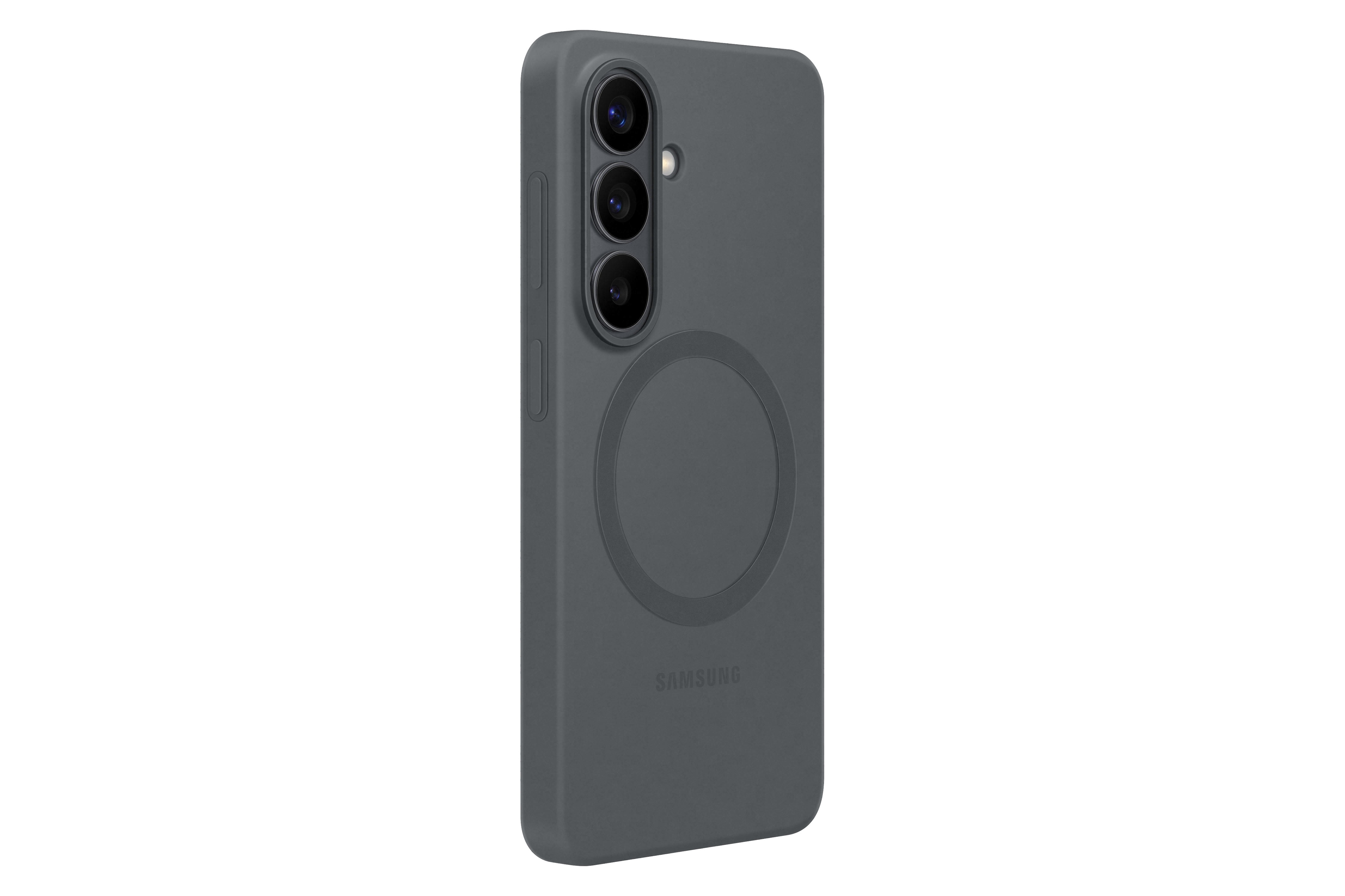 Samsung S26+ Silicone Magnet Phone Case, Black