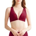 thumbnail image 1 of Women Lace Bra Front Closure No Underwire Plus Size Bras, 1 of 7
