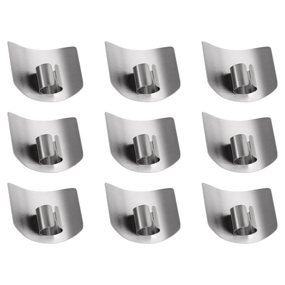 LSLJS Stainless Steel Finger Guard Kitchen Vegetable Cutter Cut Hand Guard Kitchen Tools Single Finger, Veggie Chopper