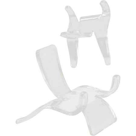 20pcs Crystal Display Stand Desktop Easel Stone Decor Desk Topper Crystal Stands for Display CrystalDisplay Plate Display Easel Stands Plastic Display StandsStand
