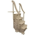 thumbnail image 2 of Confer Plastics 4 Step Above Ground Pool Ladder Stair Step Entry, Warm Grey, 2 of 11
