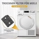 thumbnail image 3 of 4 Pack Plinth Filter for Miele T1 Dryer, 9164761 Heat Pump Tumble Dryer Filter Toe-Kick Lint Filter Foam Sponge, 3 of 5