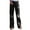 Black, variant on Bigersell Women Casual Jeans Full Length Pants Jeans Womens Hole Button Zipper Pocket Jeans Casual Denim Flares Wide Leg Slim Pants Ripped Distressed Jeans for Ladies