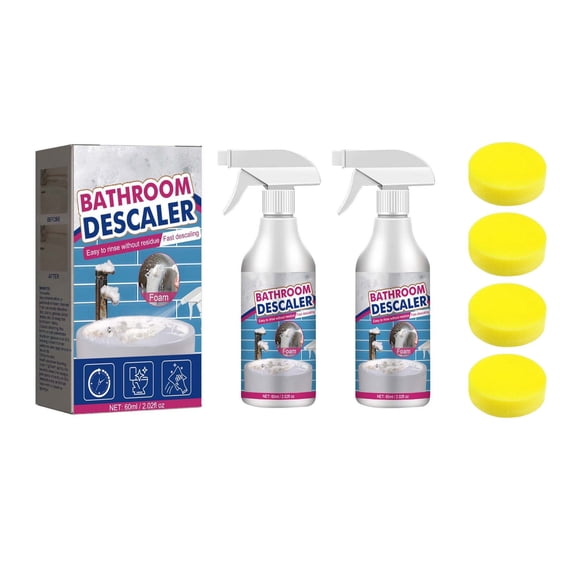 Limpiador de Baño, Desincrustante de Cristales para Baño, para Azulejos, Grifos, Limpiador de Bañeras, 60 Ml