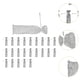 thumbnail image 3 of 12 piezas de colector de pelusas para lavadora, colector de pelusas de acero inoxidable, manguera de lavadora de nailon, colector de pelusas para 24 piezas, 3 of 6