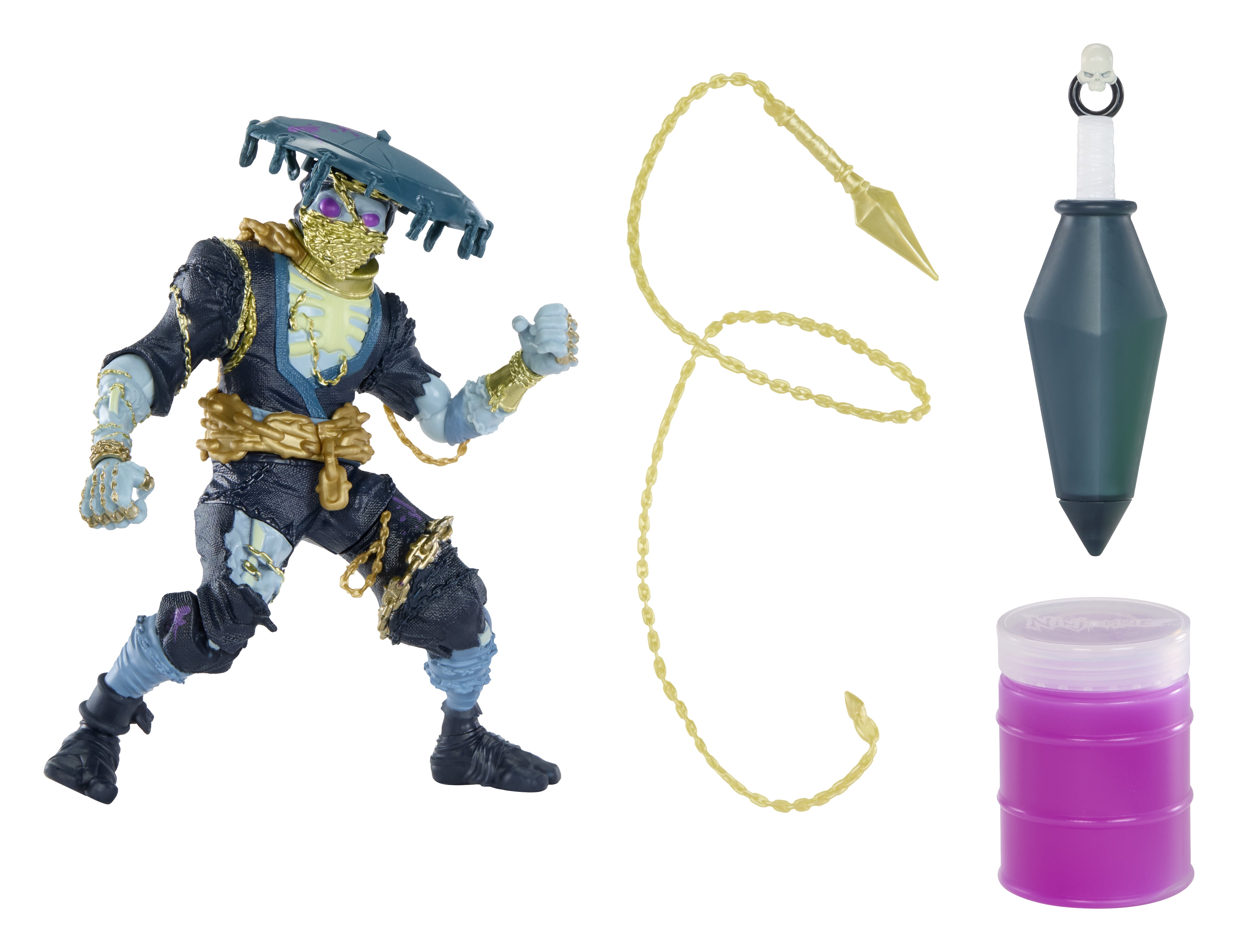 Ninjombie Action Figure - Shadow Scorpion, Boys Action Ninja Zombie Slime Monster Action Figure, Ages 6 +