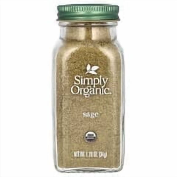 Simply Organic, Sage, 1.2 oz (34 g) Pack of 2