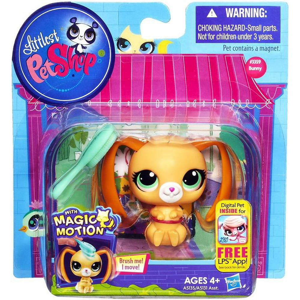 Littlest Pet Shop Lps Playful Pets Bunny With Brush - Walmart.com