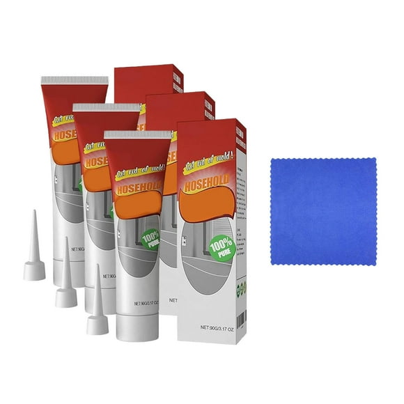 Gel removedor de lechada para baldosas | Limpieza de penetración profunda para baño y cocina | Fórmula segura y no corrosiva | Diseño sin escobillas | Protección duradera | Incluye 1-5 geles + Trapo