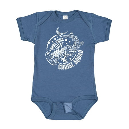 

Inktastic Bora Bora Cruise Squad Shark Design Gift Baby Boy or Baby Girl Bodysuit