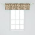thumbnail image 2 of Ambesonne Botanical Window Valance, Tropical Leaf Nude Tones, 42" x 12", Camel and Pale Salmon, 2 of 3