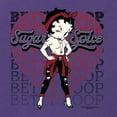 thumbnail image 5 of Wild Bobby Betty Boop Sugar and Spice Wink Betty Boop Womens Slim Fit Junior Tee, Purple Rush, Small, 5 of 5
