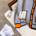 thumbnail image 4 of Cárdigans para mujer, suéter de gran tamaño con cuello en V, prendas de punto holgadas, cárdigan de punto informal con una hilera de botones, prendas de vestir, chaquetas informales de invierno, 4 of 5