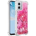 thumbnail image 3 of Case for Motorola Moto G 5G 2023 Case Glitter Cute Luxury Love Liquid Quicksand Clear Soft TPU Girls Women Stylish Bumper Shockproof Protective Cover for Moto G 5G 2023 Rose YB, 3 of 14