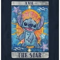 thumbnail image 2 of Men's Lilo & Stitch Star Tarot Card Graphic Tee Navy Blue Large, 2 of 5