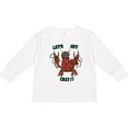 thumbnail image 3 of Inktastic Mardi Gras Let's Get Cray Crayfish with Beads Boys or Girls Long Sleeve Toddler T-Shirt, 3 of 5