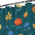 thumbnail image 3 of Pioneer Flower Floral Print Pattern Shower Curtain 36"x72", Bathroom Decorative Shower Curtain Set with 12 Hooks, Waterproof Washable, 3 of 6